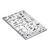 手描きレタリング、タイポグラフィドードルコレクション ノートブック (右側)