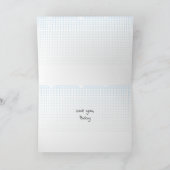 手描きレトロアート カップルの愛してる、ベイビー カード (内部)