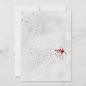 手描きレトロスタイルハローウィンパーティ 招待状 (裏面)