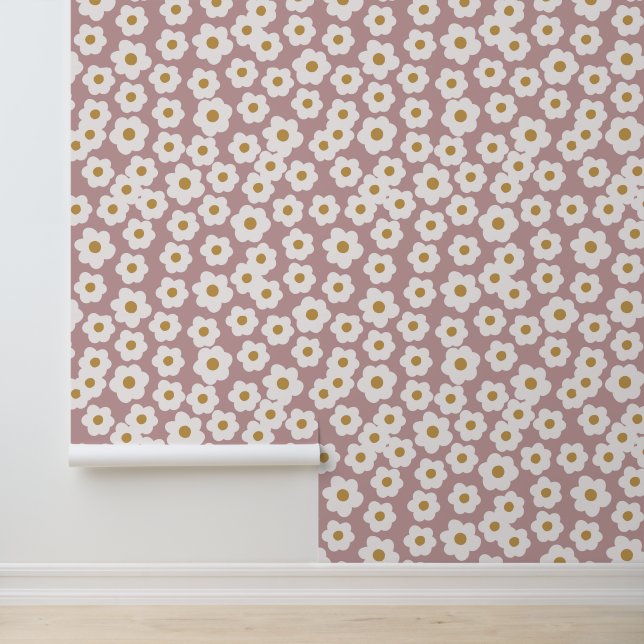 手描きレトロダシーズピンクフローラ 壁紙 (アプリケーション)