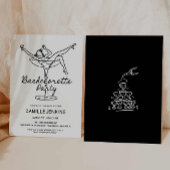 手描きレトロバチェロレッテ招待状 セーブザデート