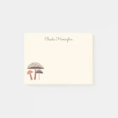 手描きレトロミッドセンチュリーキノコ ポストイット (正面)