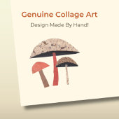 手描きレトロミッドセンチュリーキノコ ポストイット