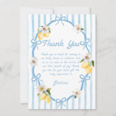 手描きレモイタリアンン赤ちゃんシャワー サンキューカード (正面)