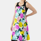 手描きレモンのヴィンテージパターン エプロン (インサイチュ)