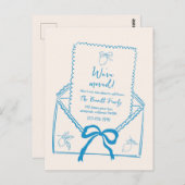 手描きレモンの動きのお知らせポストカード ポストカード (正面/裏面)