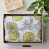手描きレモンの木デクページティッシュペーパー 薄葉紙 (ギフト)