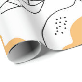 手描きレモンの背景。継ぎ目のないパターン ラッピングペーパー (ロールコーナー)