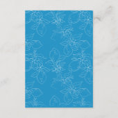 手描きレモンウェディングの詳細な方向 エンクロージャーカード (裏面)