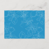 手描きレモンウェディングRSVP エンクロージャーカード (裏面)