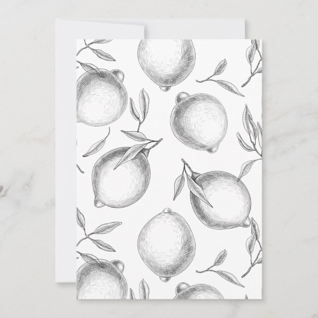 手描きレモンパターン (正面)