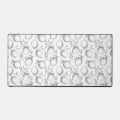 手描きレモンパターン デスクマット (正面)