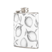 手描きレモンパターン フラスク (左)