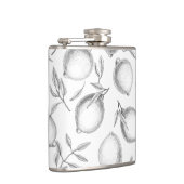 手描きレモンパターン フラスク (右)