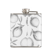 手描きレモンパターン フラスク (裏面)