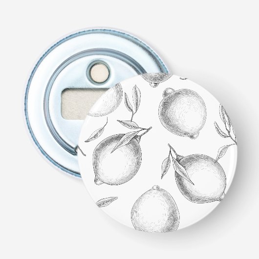 手描きレモンパターン 栓抜き (正面)