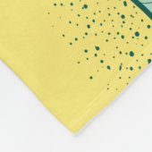 手描きレモン園のシームレスな模様 フリースブランケット (角)