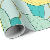 手描きレモン園のシームレスな模様 ラッピングペーパー (ロールコーナー)