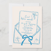 手描きレモン引っ越し祝いパーティーパーティの招待状 招待状 (正面)