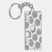 手描きレモン模様 キーホルダー (正面左)