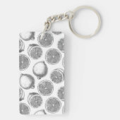 手描きレモン模様 キーホルダー (裏面)