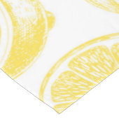 手描きレモン模様 テーブルクロス (アングル)
