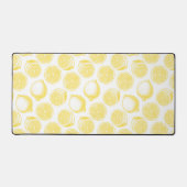 手描きレモン模様 デスクマット (正面)