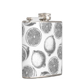 手描きレモン模様 フラスク (右)