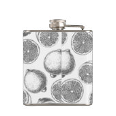 手描きレモン模様 フラスク (裏面)