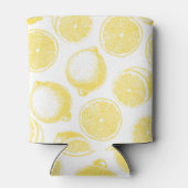 手描きレモン模様 缶クーラー (裏面)