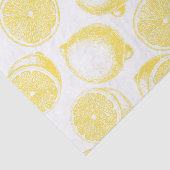 手描きレモン模様 薄葉紙 (詳細)