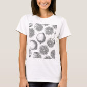 手描きレモン模様 Tシャツ (正面)