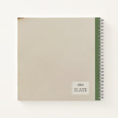 手描きレモン組成パーソナライズされた物 ノートブック (裏面)