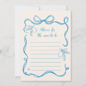 手描きレモン 赤ちゃんシャワー アドバイス ママへのカード 招待状 (正面)