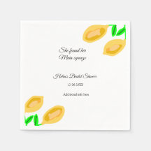 手描きレモ離れンブライダルシャワー