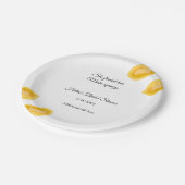 手描きレモ離れンブライダルシャワー ペーパープレート (アングル)