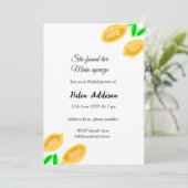 手描きレモ離れンブライダルシャワー 招待状 (スタンド正面)