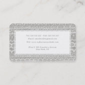 手描きレースクレフターアポイントメントカード 予約カード (裏面)