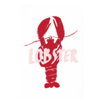 手描きロブスターと手描き書文字