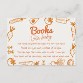 手描きローカル育ての赤ちゃんシャワー予約リクエスト エンクロージャーカード (正面)