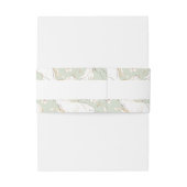 手描きワイルドフラワーセージ緑のエレガントな結婚式 招待状ベリーバンド (裏面例)