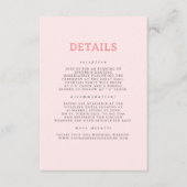 手描きワイルドフラワーパター結婚ンの詳細 エンクロージャーカード (正面)