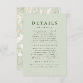 手描きワイルドフラワーパター結婚ンの詳細 エンクロージャーカード