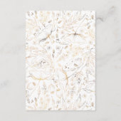 手描きワイルドフラワーパター結婚ンの詳細 エンクロージャーカード (裏面)