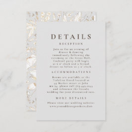 手描きワイルドフラワーパター結婚ンの詳細 エンクロージャーカード