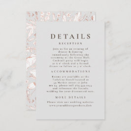 手描きワイルドフラワーパター結婚ンの詳細 エンクロージャーカード