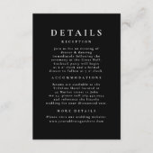 手描きワイルドフラワーパター結婚ンの詳細 エンクロージャーカード (正面)