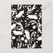 手描きワイルドフラワーパター結婚ンの詳細 エンクロージャーカード (裏面)