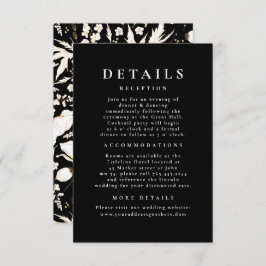 手描きワイルドフラワーパター結婚ンの詳細 エンクロージャーカード