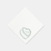 手描きヴィンテージケお洒落ーキ結婚ー スタンダードカクテルナプキン (角)